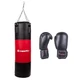 Filling Punching Bag 50-100kg with Boxing Gloves inSPORTline - Black-Yellow - Black-Red