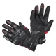Leather Motorcycle Gloves W-TEC Legend - Black-Red - Black-Red