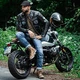 Leather Motorcycle Jacket W-TEC Losial - Black