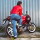 Damskie jeansowe spodnie motocyklowe W-TEC Lustipa