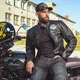 Motoros bőrkabát W-TEC Black Heart Wings Leather Jacket