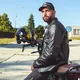 Motoros bőrkabát W-TEC Black Heart Wings Leather Jacket