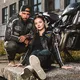 W-TEC Sheawen Lady Damen-Leder-Motorradjacke - schwarz