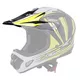 Replacement Peak for W-TEC FS-605 Helmet - Blue Ritual - Yellow Graphic