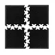 Corner Pieces for Puzzle Mat inSPORTline Simple Black – 4 Pcs.