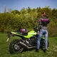 Damska letnia kurtka motocyklowa W-TEC Monaca - Black Mesh-Pink