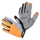 Motokros rokavice W-TEC Vilasar - črna - fluo oranžová