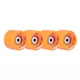 The wheels on the skateboard WORKER 60*45 mm incl. ABEC 5 bearings - 4 pieces - Orange - Orange