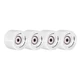 The wheels on the skateboard WORKER 60*45 mm incl. ABEC 5 bearings - 4 pieces - White - White