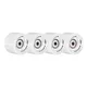 The wheels on the skateboard WORKER 60*45 mm incl. ABEC 5 bearings - 4 pieces - White