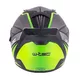 Kask zamknięty W-TEC Vintegra Graphic + blenda - Czarny-fluo żółty