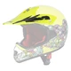 Replacement Peak for W-TEC V310 Helmet - Black Skull - Zombie Neon Green