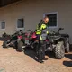 Moto jakna W-TEC Astair - črno-siva-zelena