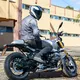 Pánska kožená moto bunda W-TEC Sheawen Waxed Grey - 6XL