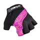 Cycling Gloves W-TEC Karolea - Black-Violet-Pink