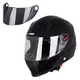 Kask zamknięty W-TEC NK-863 z zamienną szybką - Czarny błyszczący