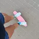 Műanyag gördeszka Fish Classic 22" - kék/ezüst/piros