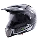 Motocross Helmet W-TEC NK-311 - Cube Black Grey - Cube Black Grey