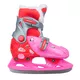 Girls’ Ice Skates WORKER Kelly Pro Girl – with Fur - Pink-Red - Pink-Red