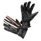 Motorcycle Gloves W-TEC Classic - XL - Black with Orange and Beige Stripe