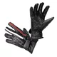 W-TEC Classic Motorradhandschuh - schwarz-mit-rot-weiß-streifen