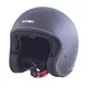 Kask motocyklowy na chopper W-TEC Badachos i gogle Steamrust - Matt.czarny