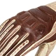 Bőr motoros kesztyű W-TEC Retro Gloves - barna-bézs