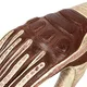 Leather Motorcycle Gloves W-TEC Retro - Brown-Beige
