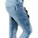 Damen Motorradjeans W-TEC Grandea EVO - blau