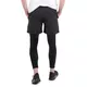 Herrenleggings 2in1 inSPORTline Closefit - schwarz