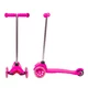Háromkerekű roller WORKER Lucerino világító kerekekkel - II. osztályú - rózsaszín