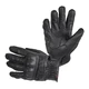 Leather Motorcycle Gloves B-STAR McLeather - Black - Black