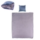 Massage Pillow & Blanket inSPORTline Trawel - Dark Brown - Dark Blue
