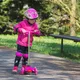 Children’s Tri Scooter WORKER Lucerino with Light-Up Wheels - Pink