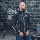 Férfi softshell motoros kabát W-TEC Kybero - fekete-fluo