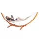 Hammock Set w/ Wooden Stand inSPORTline Woodleaf