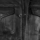 Leather Motorcycle Vest W-TEC Losango - Black