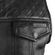 Leather Motorcycle Vest W-TEC Losango - Black