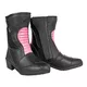 W-TEC Beckie W-5036 Damen-Leder-Motorradstiefel - schwarz-rosa