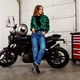 Women’s Motorcycle Jeans W-TEC GoralCE - Blue