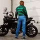 Dámske moto jeansy W-TEC GoralCE - 2. akosť - modrá