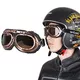 W-TEC Angeric Gloss Black Motorradhelm mit Steamrust-Brille