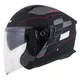 Motorcycle Helmet Cassida Jet Tech RoxoR Matte Black/White/Red/Gray