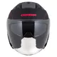 Cassida Jet Tech RoxoR Motorradhelm schwarz matt/fluo rot/grau