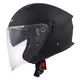 Motorcycle Helmet Cassida Jet Tech Matte Black/Gray Logos 2023