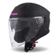 Motorcycle Helmet Cassida Jet Tech Matte Black/Pink Logos 2023 - Black Matt/Pink