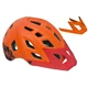 Bicycle Helmet Kellys Razor (no MIPS) - Space Black - Orange/Red