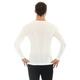 Pánské tričko Brubeck - dlhý rukáv - krémovo biela