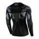 Men’s Long-Sleeved Activewear T-Shirt Bruback Dry - Black/Graphite