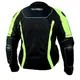 Nyári airbag kabát Helite Vented Hi-Vis - Fekete-Neon Sárga, M